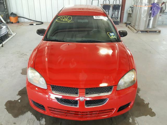 4B3AG42G04E134162 - 2004 DODGE STRATUS SX RED photo 9