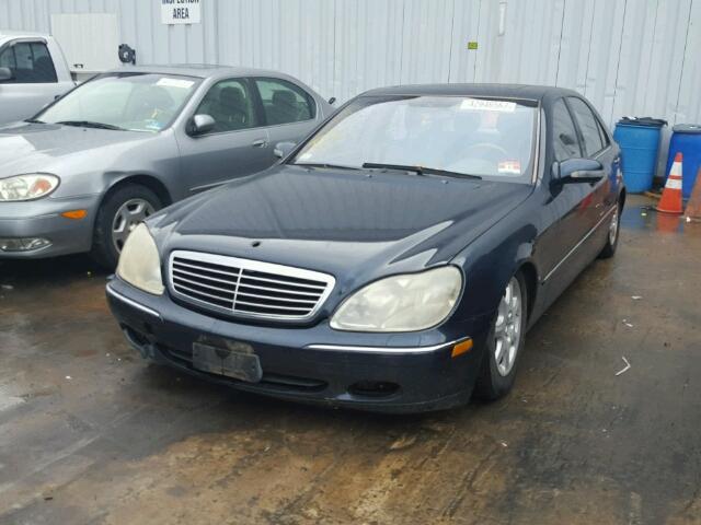 WDBNG70J62A298312 - 2002 MERCEDES-BENZ S BLUE photo 2