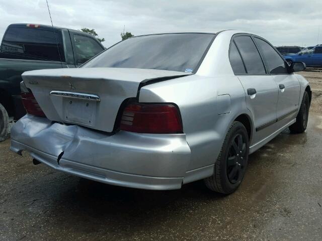 4A3AA36G91E084618 - 2001 MITSUBISHI GALANT SILVER photo 4