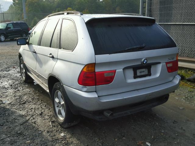 WBAFA53581LM87585 - 2001 BMW X5 SILVER photo 3