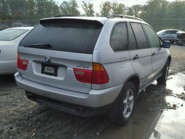 WBAFA53581LM87585 - 2001 BMW X5 SILVER photo 4