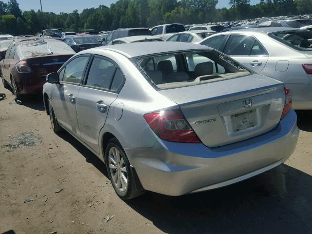 2HGFB2F96CH321791 - 2012 HONDA CIVIC EXL SILVER photo 3