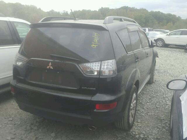 JA4AS3AW1AZ007257 - 2010 MITSUBISHI OUTLANDER BLACK photo 4