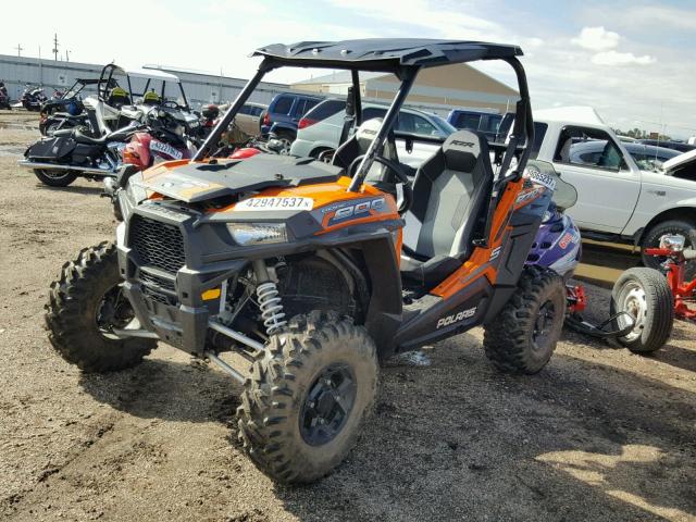 4XAVBE878GB675051 - 2016 POLARIS RZR S 900 ORANGE photo 2