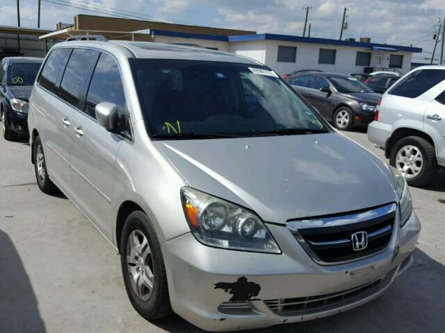 5FNRL387X6B436141 - 2006 HONDA ODYSSEY EX GRAY photo 1