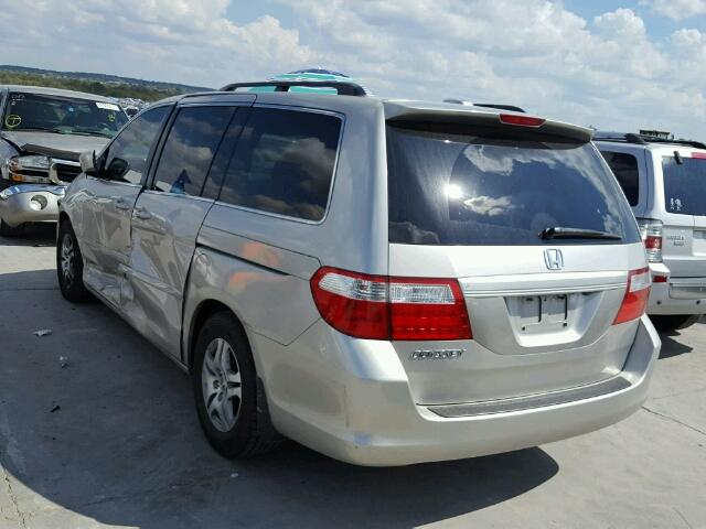 5FNRL387X6B436141 - 2006 HONDA ODYSSEY EX GRAY photo 3