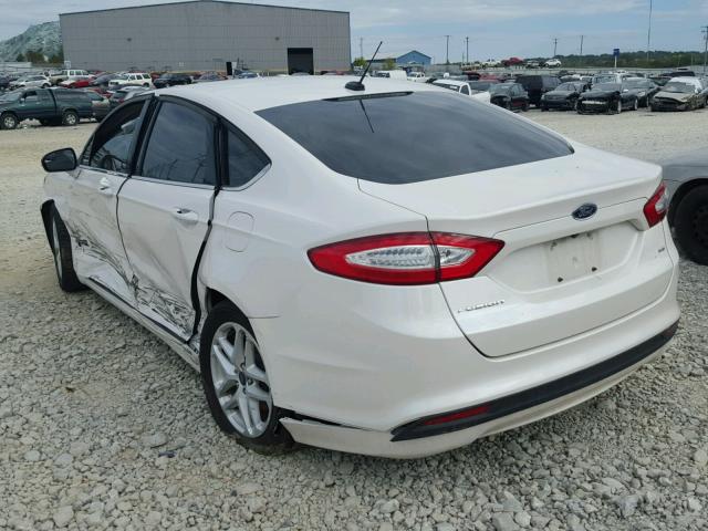 3FA6P0H79GR351903 - 2016 FORD FUSION SE WHITE photo 3