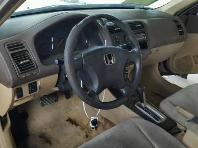 2HGES16513H530276 - 2003 HONDA CIVIC LX TAN photo 9