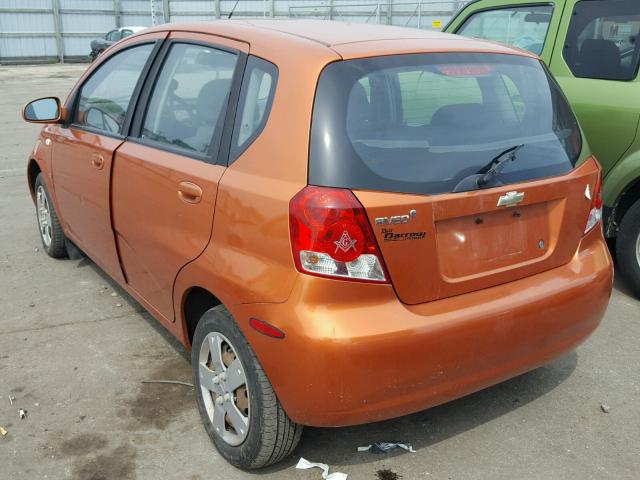 KL1TD66688B080879 - 2008 CHEVROLET AVEO BASE Narıncı foto 3