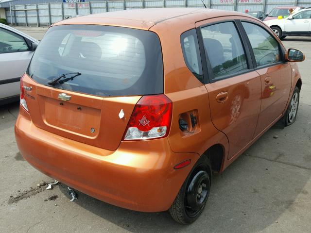 KL1TD66688B080879 - 2008 CHEVROLET AVEO BASE Narıncı foto 4