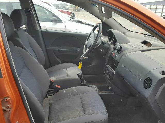 KL1TD66688B080879 - 2008 CHEVROLET AVEO BASE Narıncı foto 5