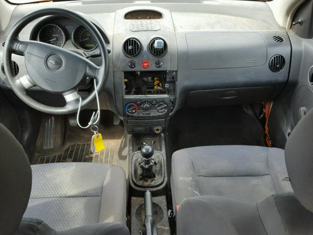 KL1TD66688B080879 - 2008 CHEVROLET AVEO BASE Narıncı foto 9