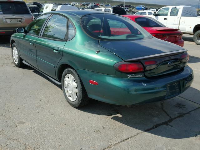 1FAFP53U9XG209164 - 1999 FORD TAURUS SE GREEN photo 3