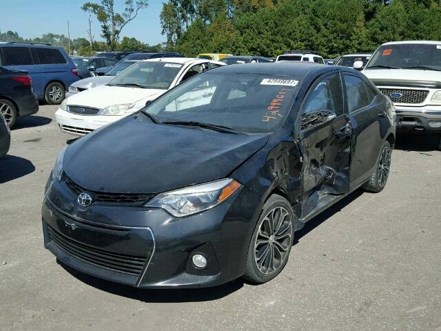 2T1BURHE0EC154609 - 2014 TOYOTA COROLLA L GRAY photo 2