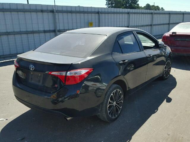 2T1BURHE0EC154609 - 2014 TOYOTA COROLLA L GRAY photo 4