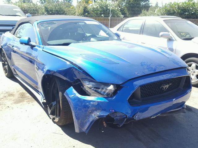 1FATP8FF5H5235484 - 2017 FORD MUSTANG BLUE photo 1