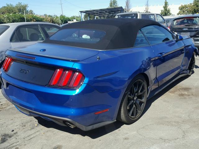 1FATP8FF5H5235484 - 2017 FORD MUSTANG BLUE photo 4