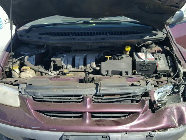 1B4GP44R3XB918377 - 1999 DODGE GRAND CARA MAROON photo 7