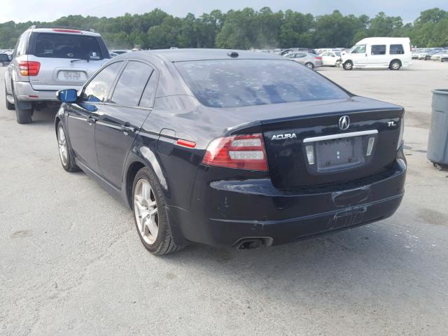 19UUA66258A040804 - 2008 ACURA TL BLACK photo 3