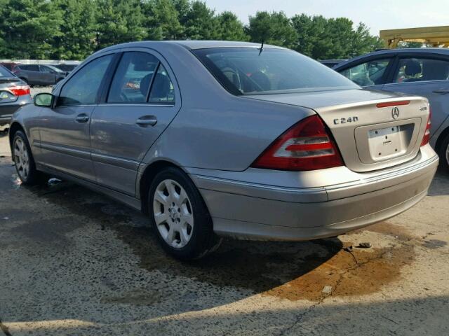 WDBRF81J05F682618 - 2005 MERCEDES-BENZ C 240 4MAT TAN photo 3