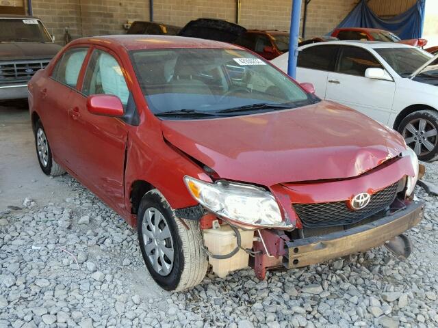 2T1BU40EX9C138700 - 2009 TOYOTA COROLLA BA RED photo 1