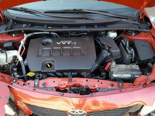 2T1BU40EX9C138700 - 2009 TOYOTA COROLLA BA RED photo 7