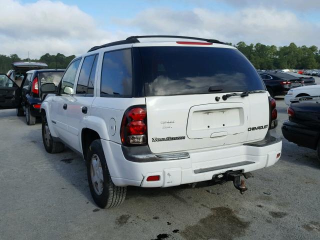 1GNDS13S922486840 - 2002 CHEVROLET TRAILBLAZE WHITE photo 3