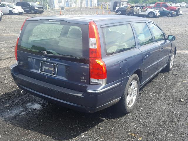 YV1SW592661538496 - 2006 VOLVO V70 2.5T BLUE photo 4