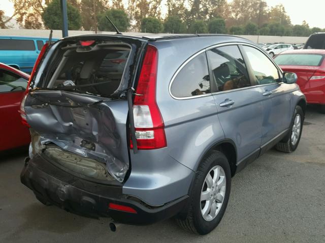 5J6RE387X9L021522 - 2009 HONDA CR-V EXL BLUE photo 4