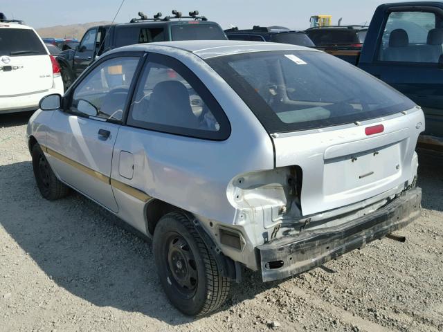 KNJLT05H6S6111975 - 1995 FORD ASPIRE SILVER photo 3