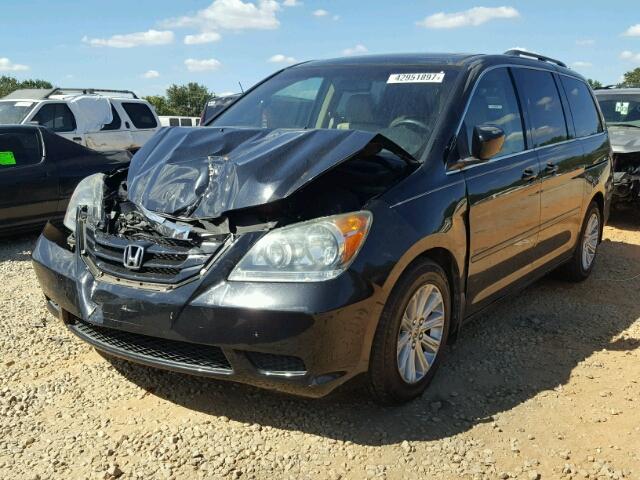 5FNRL38658B048423 - 2008 HONDA ODYSSEY EX BLACK photo 2