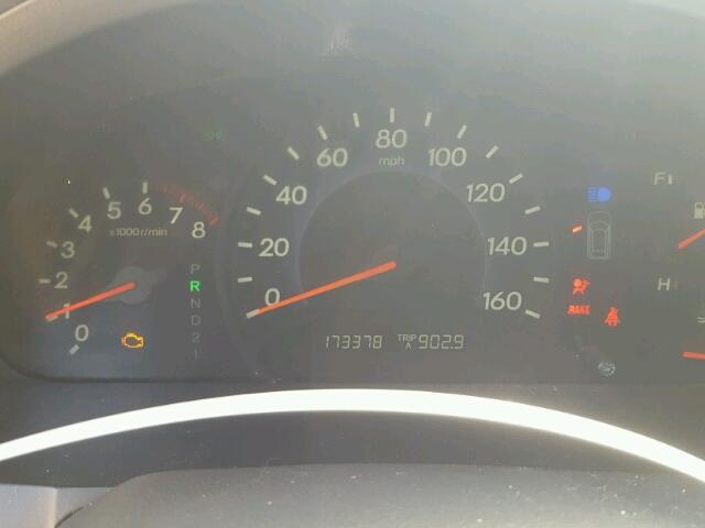 5FNRL38658B048423 - 2008 HONDA ODYSSEY EX BLACK photo 8