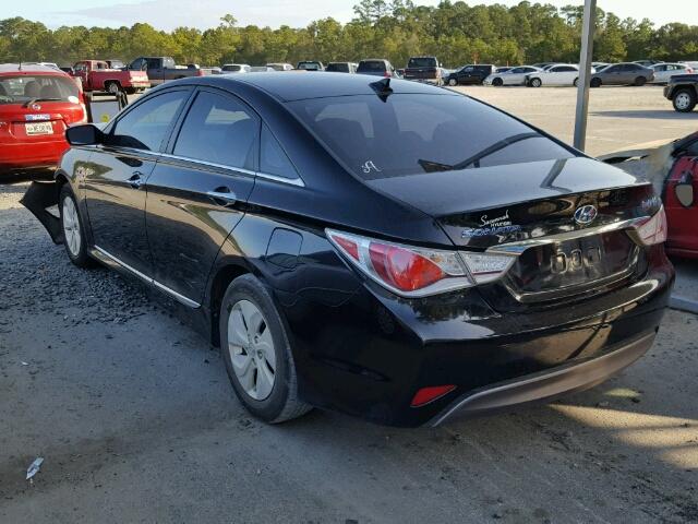 KMHEC4A46FA138727 - 2015 HYUNDAI SONATA HYB BLACK photo 3