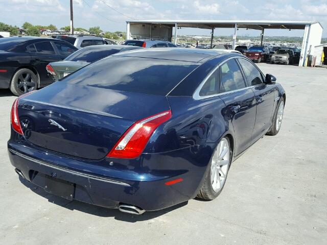 SAJWA1CB4BLV12437 - 2011 JAGUAR XJ BLUE photo 4