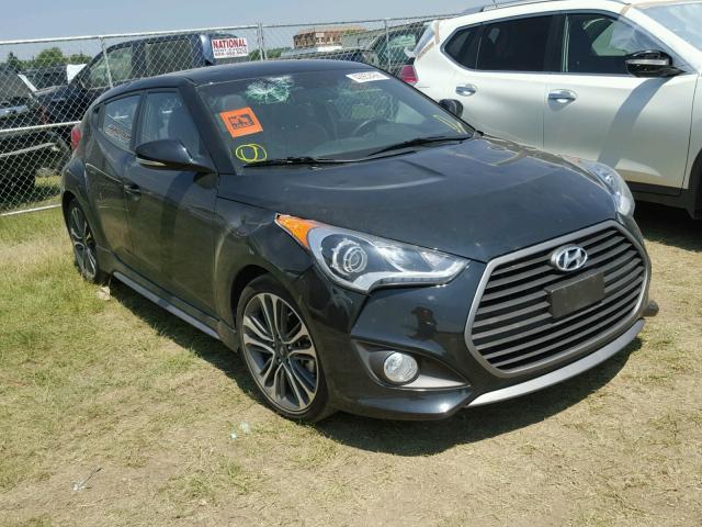 KMHTC6AE2HU312757 - 2017 HYUNDAI VELOSTER T BLACK photo 1