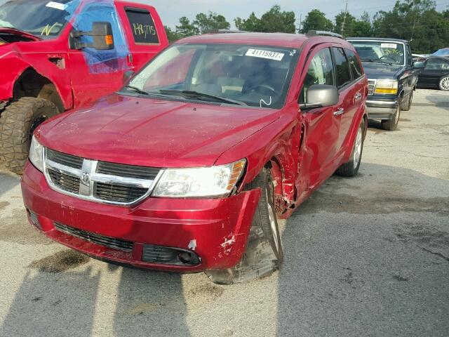 3D4GG67V79T249560 - 2009 DODGE JOURNEY R/ RED photo 2