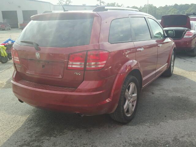 3D4GG67V79T249560 - 2009 DODGE JOURNEY R/ RED photo 4