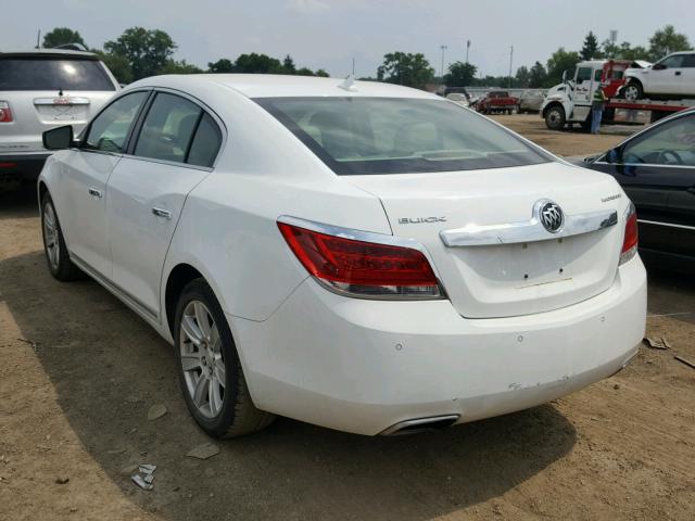 1G4GD5E37CF227041 - 2012 BUICK LACROSSE P WHITE photo 3