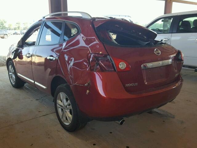 JN8AS5MT5DW005136 - 2013 NISSAN ROGUE S MAROON photo 3