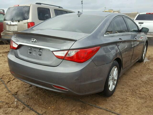 5NPEB4AC8CH379093 - 2012 HYUNDAI SONATA GLS GRAY photo 4