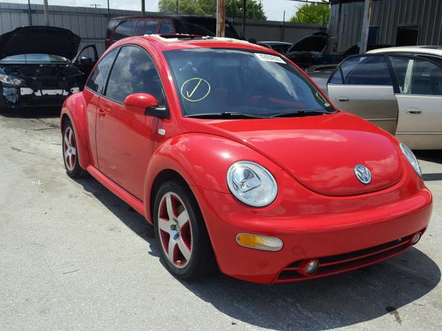 3VWED21CX1M474578 - 2001 VOLKSWAGEN NEW BEETLE წითელი ფოტო 1