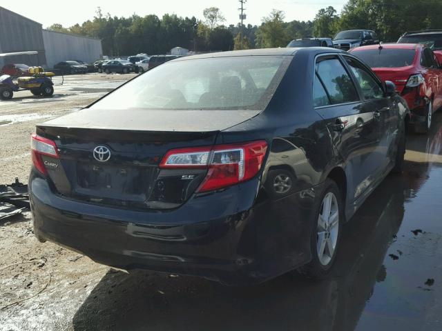 4T1BF1FK4EU422032 - 2014 TOYOTA CAMRY L BLACK photo 4