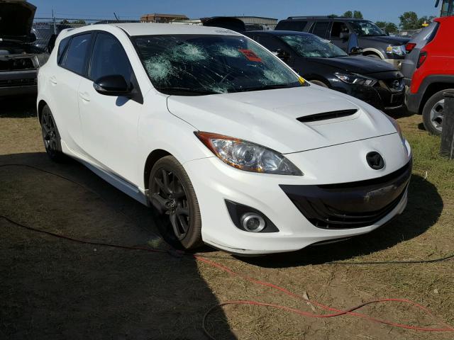 JM1BL1L36D1711472 - 2013 MAZDA SPEED 3 WHITE photo 1