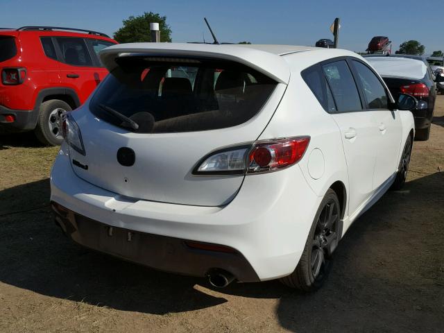 JM1BL1L36D1711472 - 2013 MAZDA SPEED 3 WHITE photo 4