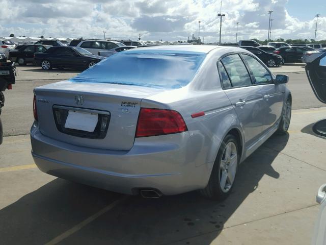 19UUA66284A804249 - 2004 ACURA TL SILVER photo 4