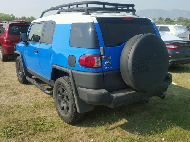 JTEBU11FX70052280 - 2007 TOYOTA FJ CRUISER BLUE photo 3