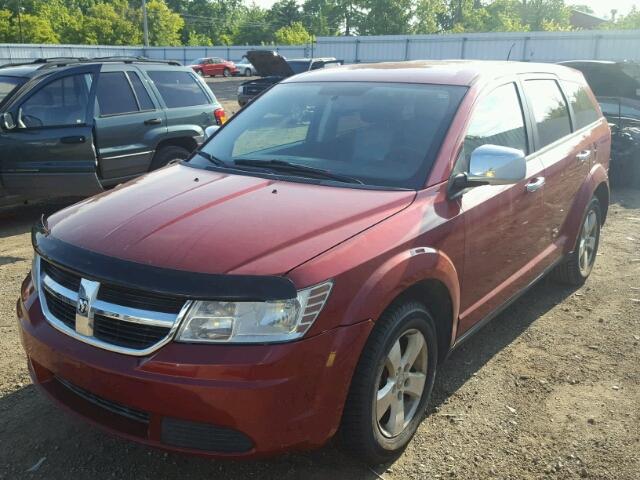 3D4GG57V09T526642 - 2009 DODGE JOURNEY SX RED photo 2