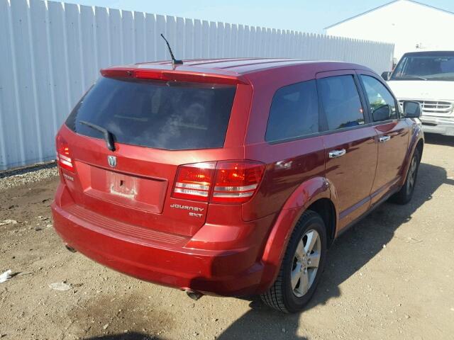 3D4GG57V09T526642 - 2009 DODGE JOURNEY SX RED photo 4