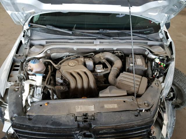 3VW2K7AJ9DM268600 - 2013 VOLKSWAGEN JETTA BASE 银色 照片 7