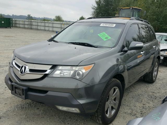 2HNYD28507H529855 - 2007 ACURA MDX SPORT CHARCOAL photo 2